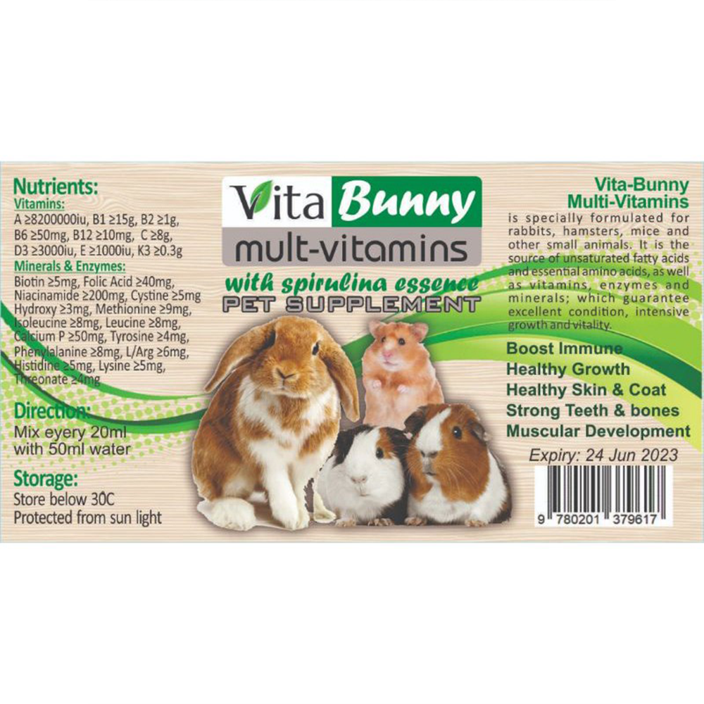 Vita Bunny Multi Vitamin with Spirulina Essence 150ml-3